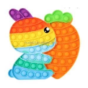 Fidget Toy Pop It Bunny with Carrot